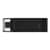 Pen Drive KINGSTON DataTraveler 70 64GB USB 3.2 Gen 1 Tipo C Negro