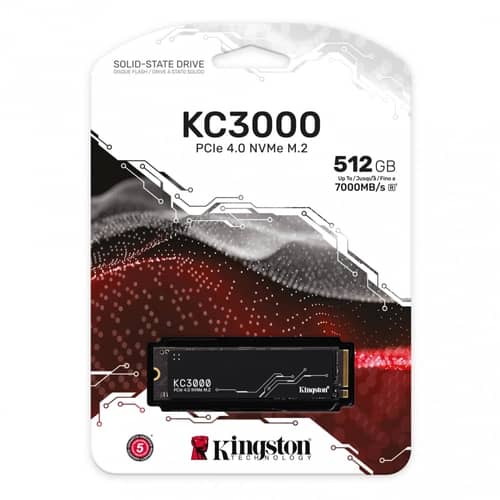 Disco Interno SSD KINGSTON KC3000 512GB M.2 NVMe PCIe 4.0  7000MB/s