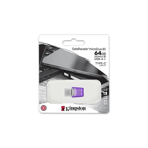 Pen Drive 3.2 DT Microduo 64GB USB-A   USB-C Gen 1