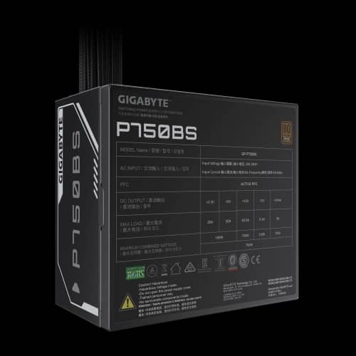 Fuente Gigabyte P750BS 80 Plus Bronze