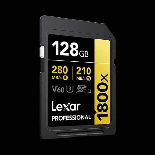 Tarjeta SDXC Lexar 1800X 128GB UHS-II  C10