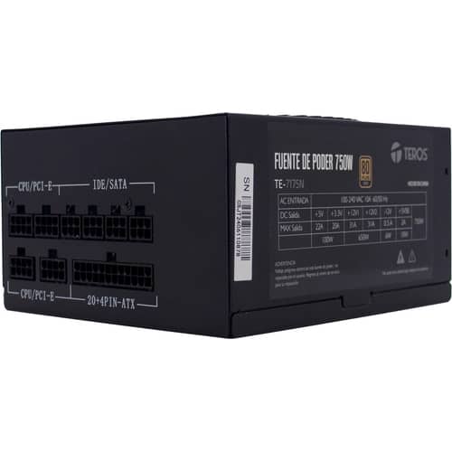 Fuente Teros TE-7175 750w 80 Plus Gold ATX Modular