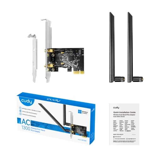 Placa de Red Cudy PCI-E AC1300 WIFI 5