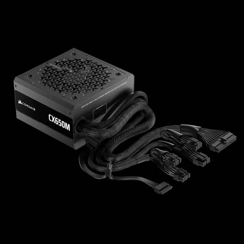 Fuente CORSAIR CX-M Series CX650M 650W ATX 3.1 Cybenetics Bronze Semi-Modular