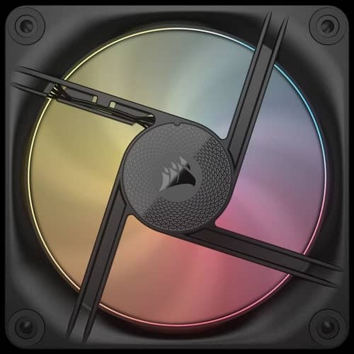 Kit de ventiladores CORSAIR flujo reversible iCUE LINK LX120-R RGB de 120 mm x3 negro