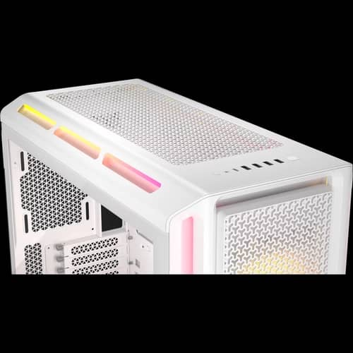 Gabinete CORSAIR semitorre iCUE LINK 5000T LX RGB blanco