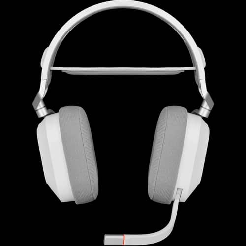 Auriculares gaming CORSAIR HS80 RGB WIRELESS con audio espacial - blanco