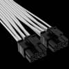 Cable con fundas individuales PCIe Gen 5 12V-2x6 de 600 W y 12 4 patillas con funda individual, Type 4, BLANCO