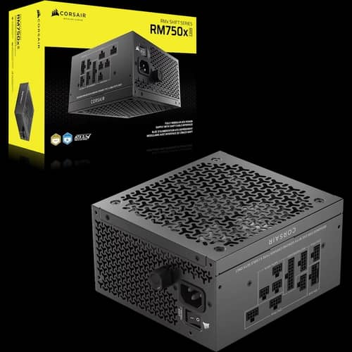 Fuente CORSAIR RM750X SHIFT 750W ATX 3.1 PCIe 5.1 Full Modular conexión lateral