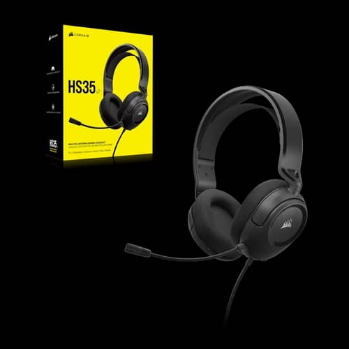 Auriculares gaming cable CORSAIR HS35 v2 multiplataforma Negro